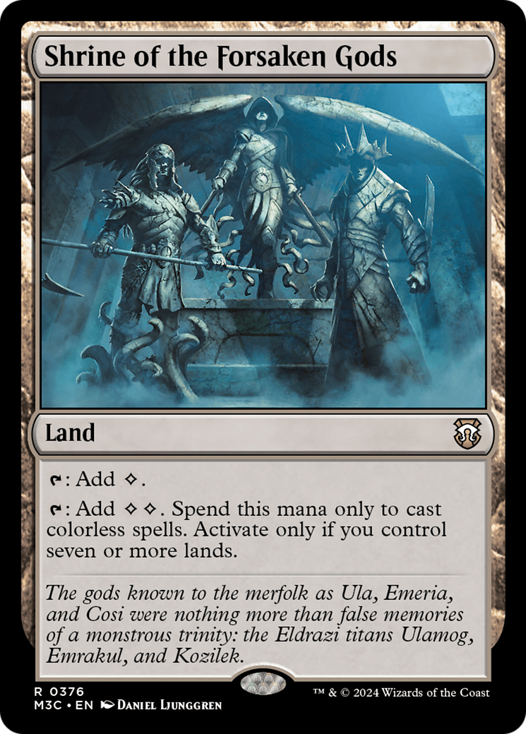 Shrine of the Forsaken Gods (Ripple Foil) [Modern Horizons 3 Commander] | Tacoma Games