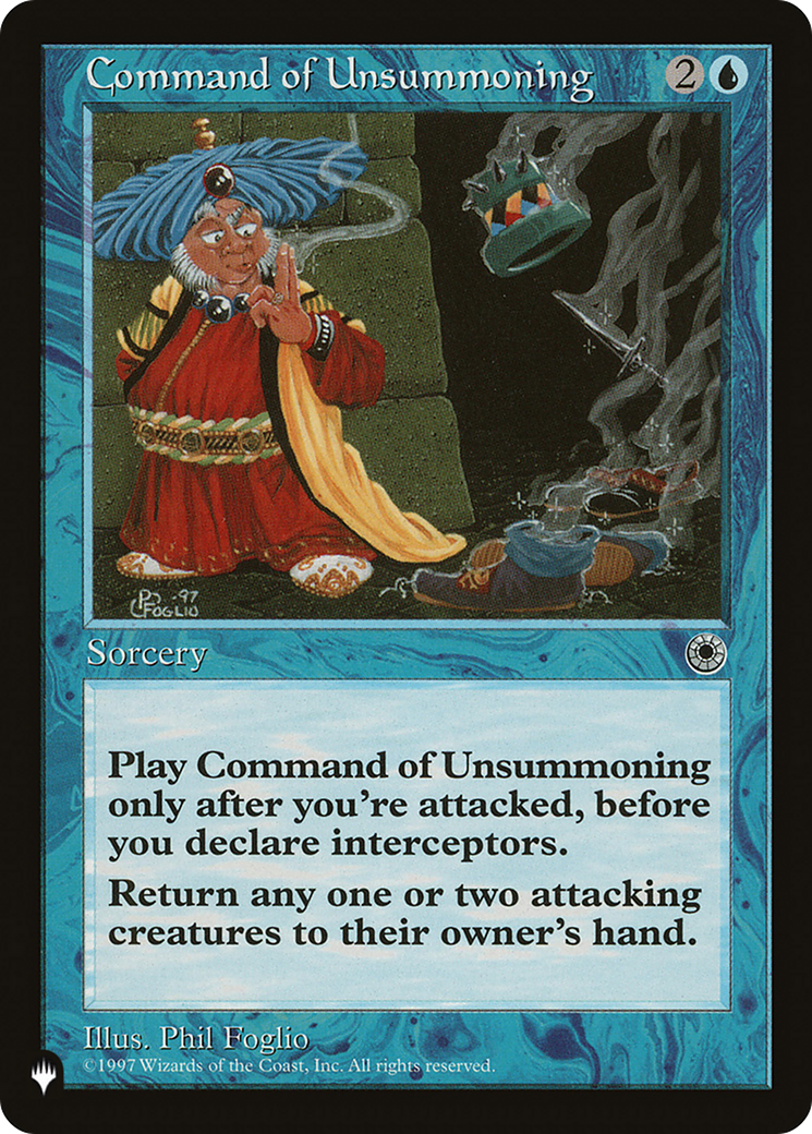 Command of Unsummoning [The List Reprints] | Tacoma Games