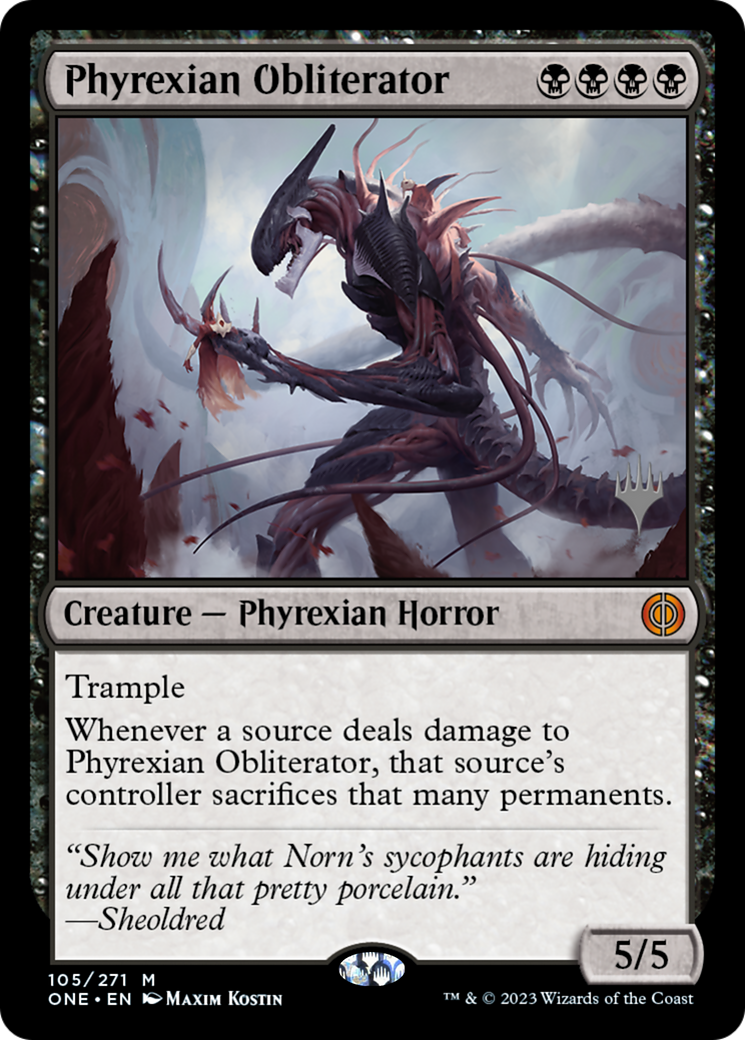 Phyrexian Obliterator (Promo Pack) [Phyrexia: All Will Be One Promos] | Tacoma Games