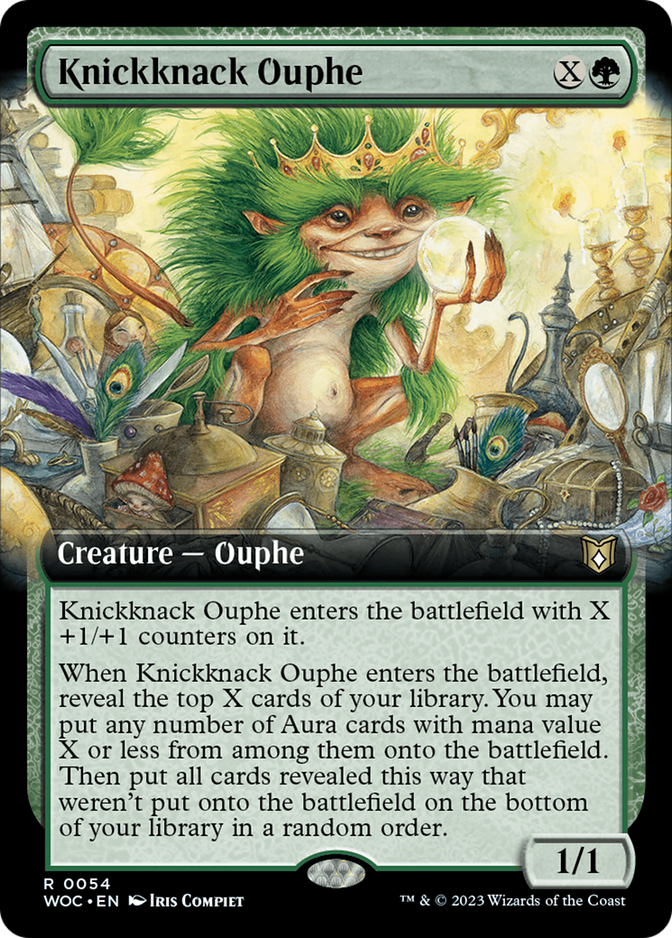 Knickknack Ouphe (Extended Art) [Wilds of Eldraine Commander] | Tacoma Games