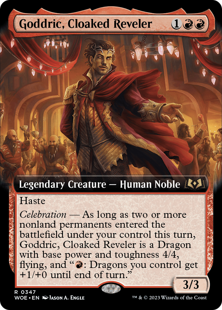 Goddric, Cloaked Reveler (Extended Art) [Wilds of Eldraine] | Tacoma Games