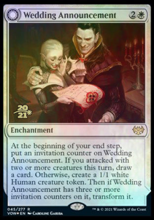 Wedding Announcement // Wedding Festivity [Innistrad: Crimson Vow Prerelease Promos] | Tacoma Games