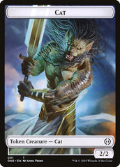 Phyrexian Goblin // Cat Double-Sided Token [Phyrexia: All Will Be One Tokens] | Tacoma Games