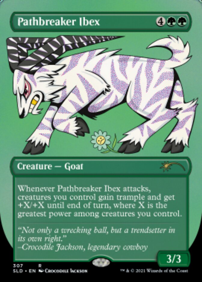 Pathbreaker Ibex (Borderless) (Foil Etched) [Secret Lair Drop Series] | Tacoma Games