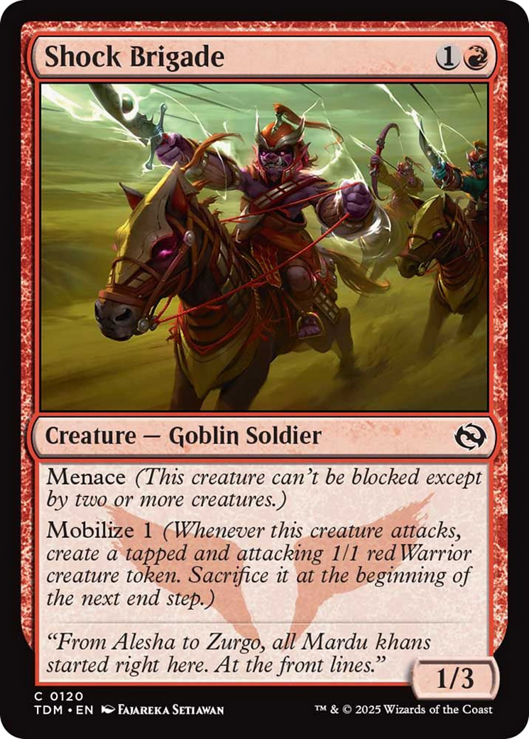 Shock Brigade [Tarkir: Dragonstorm] | Tacoma Games