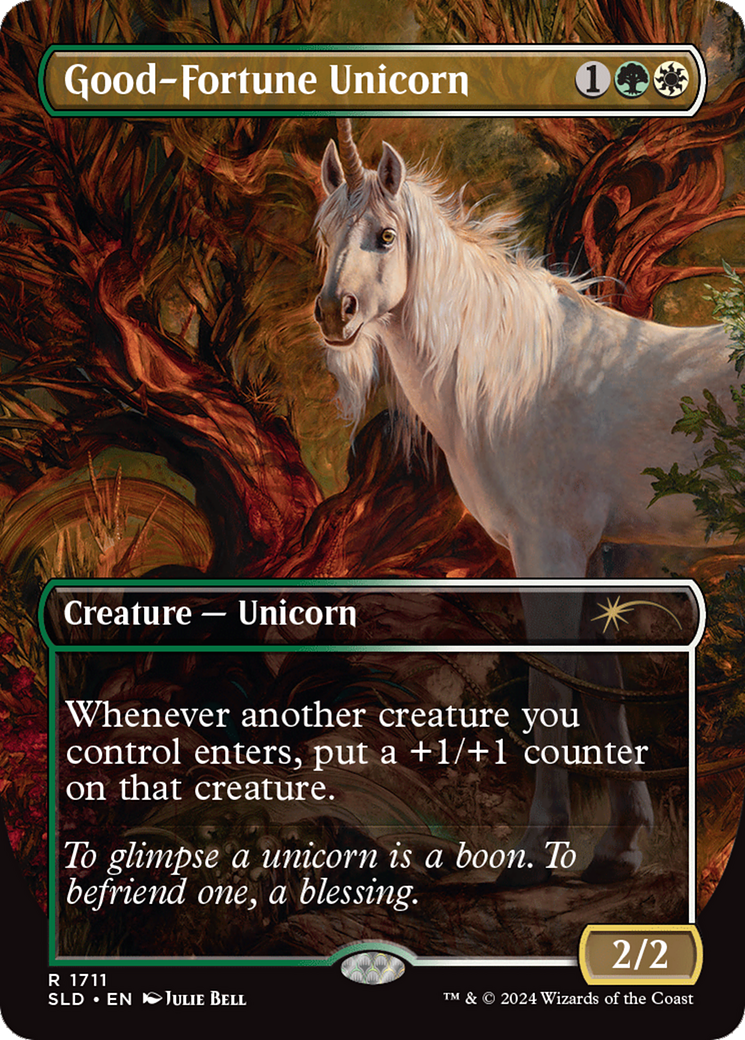 Good-Fortune Unicorn (Rainbow Foil) [Secret Lair Drop Series] | Tacoma Games