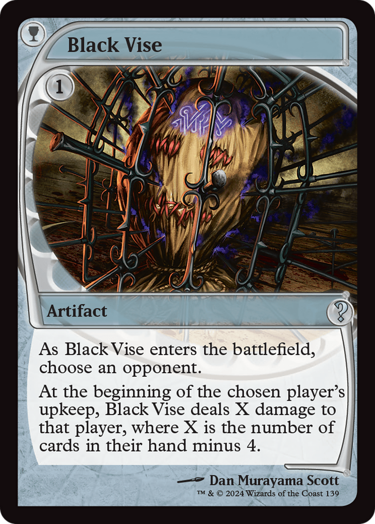 Black Vise (Future Sight) [Mystery Booster 2] | Tacoma Games