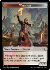 Warrior // Zombie Double-Sided Token [March of the Machine Tokens] | Tacoma Games