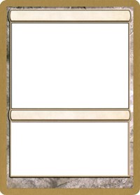 2004 World Championship Blank Card [World Championship Decks 2004] | Tacoma Games