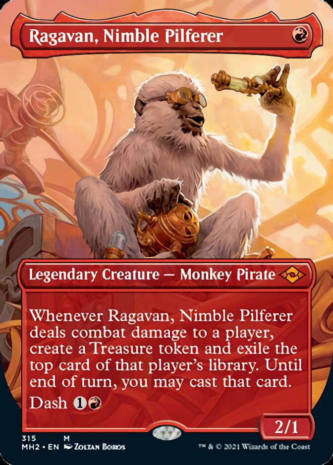 Ragavan, Nimble Pilferer (Borderless Alternate Art) [Modern Horizons 2] | Tacoma Games