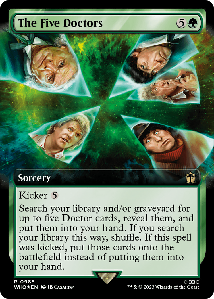 The Five Doctors (Extended Art) (Surge Foil) [Doctor Who] | Tacoma Games