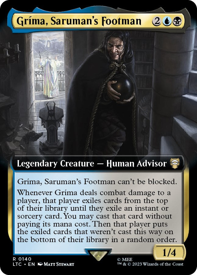 Grima, Saruman's Footman (Extended Art) [The Lord of the Rings: Tales of Middle-Earth Commander] | Tacoma Games