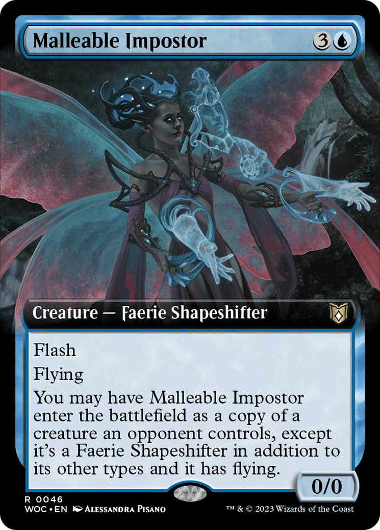 Malleable Impostor (Extended Art) [Wilds of Eldraine Commander] | Tacoma Games