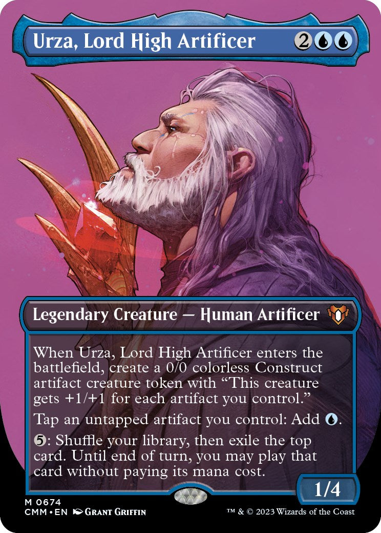 Urza, Lord High Artificer (Borderless Profile) [Commander Masters] | Tacoma Games