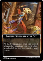 Bounty: Squeakers the Sly // Bounty Rules Double-Sided Token [Outlaws of Thunder Junction Commander Tokens] | Tacoma Games