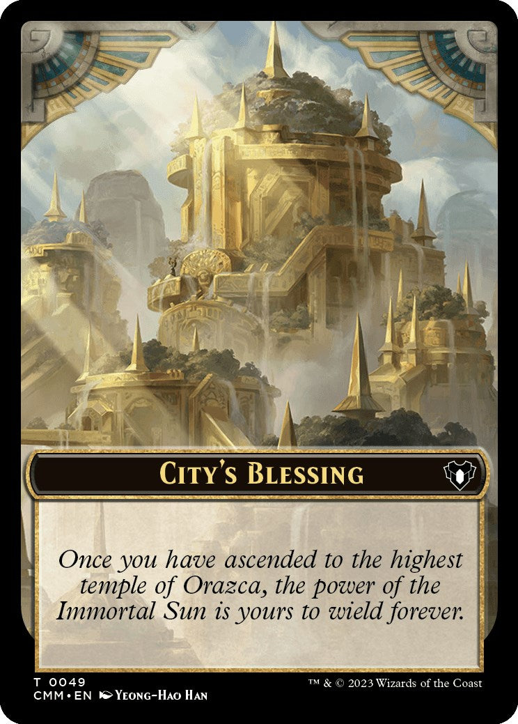 City's Blessing // Rat Double-Sided Token [Commander Masters Tokens] | Tacoma Games