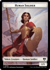 Human Soldier // Dragon (0021) Double-Sided Token [Commander Masters Tokens] | Tacoma Games