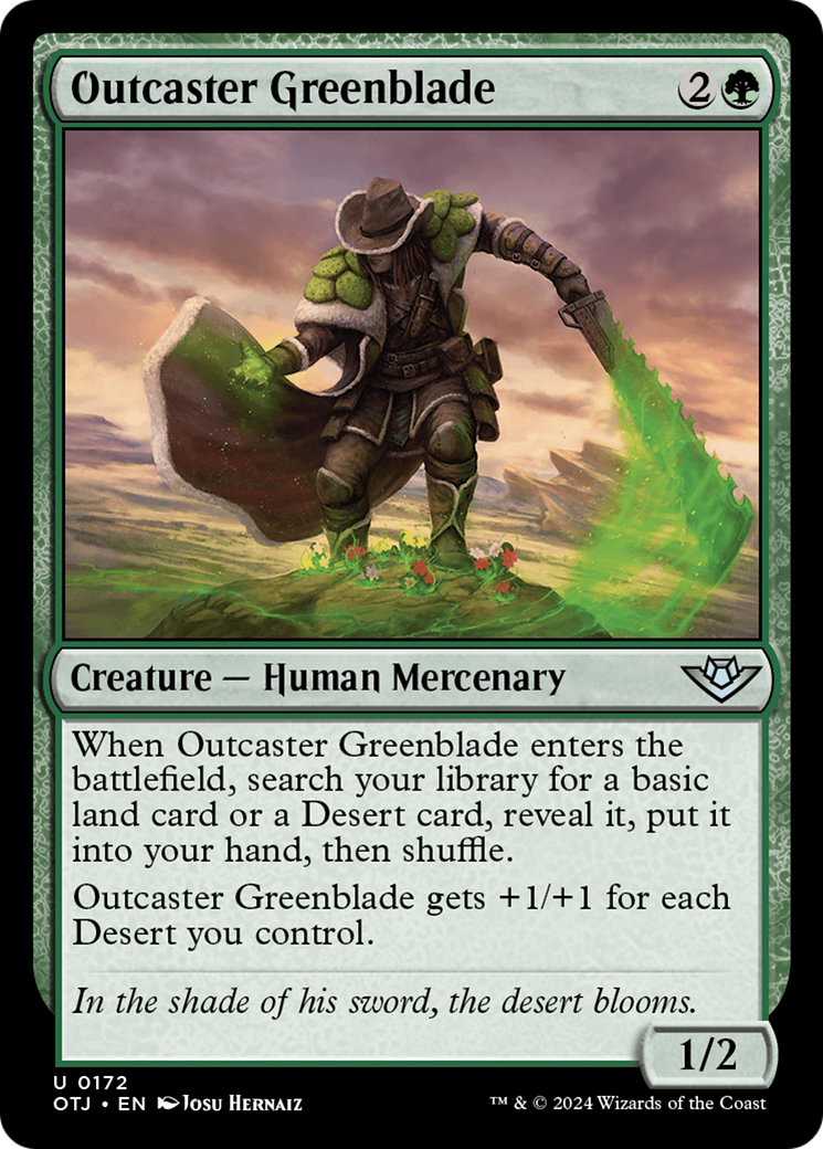Outcaster Greenblade [Outlaws of Thunder Junction] | Tacoma Games