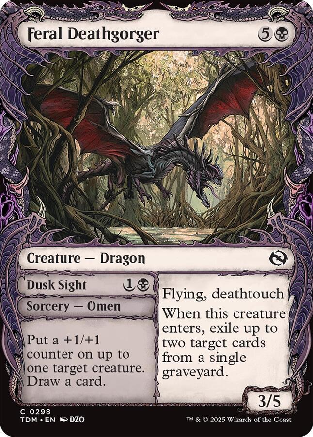 Feral Deathgorger (Showcase) [Tarkir: Dragonstorm] | Tacoma Games