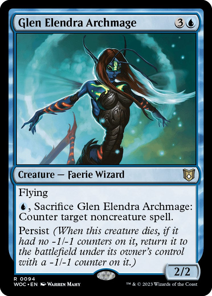 Glen Elendra Archmage [Wilds of Eldraine Commander] | Tacoma Games