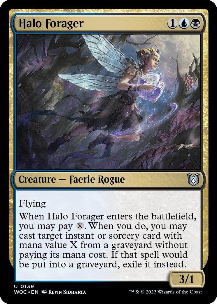 Halo Forager [Wilds of Eldraine Commander] | Tacoma Games