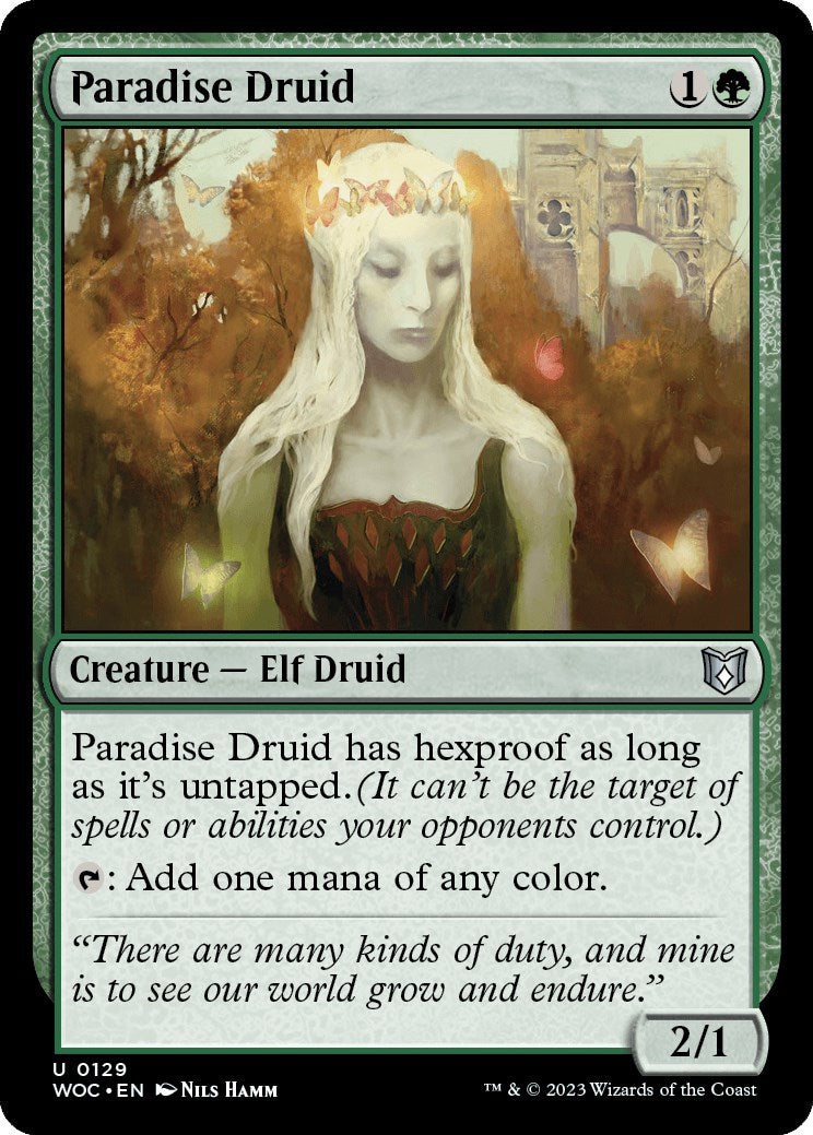 Paradise Druid [Wilds of Eldraine Commander] | Tacoma Games