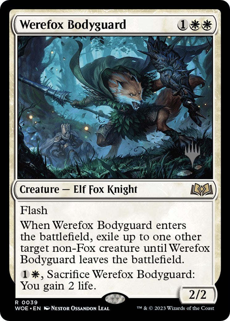 Werefox Bodyguard (Promo Pack) [Wilds of Eldraine Promos] | Tacoma Games