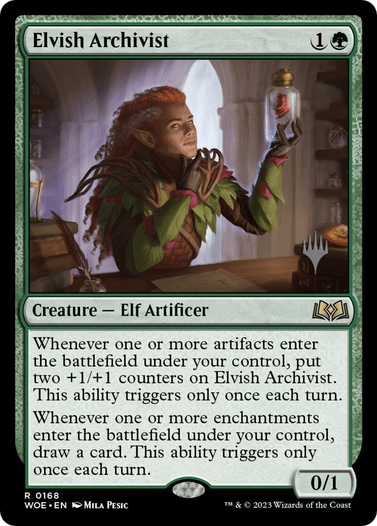 Elvish Archivist (Promo Pack) [Wilds of Eldraine Promos] | Tacoma Games