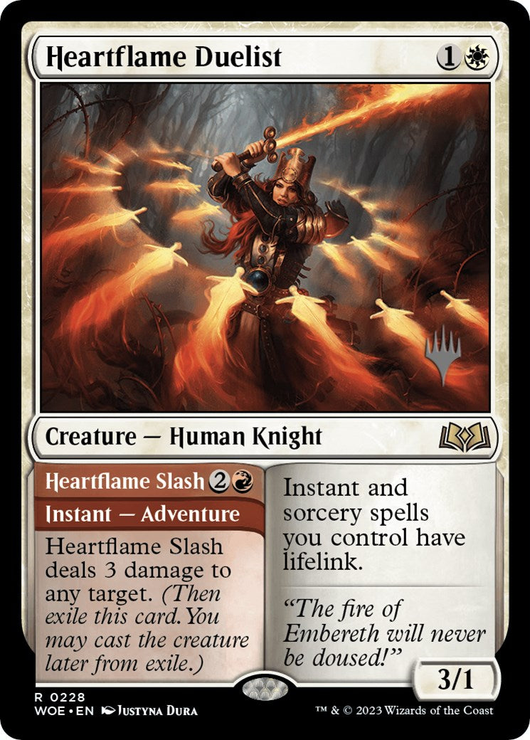 Heartflame Duelist // Heartflame Slash (Promo Pack) [Wilds of Eldraine Promos] | Tacoma Games