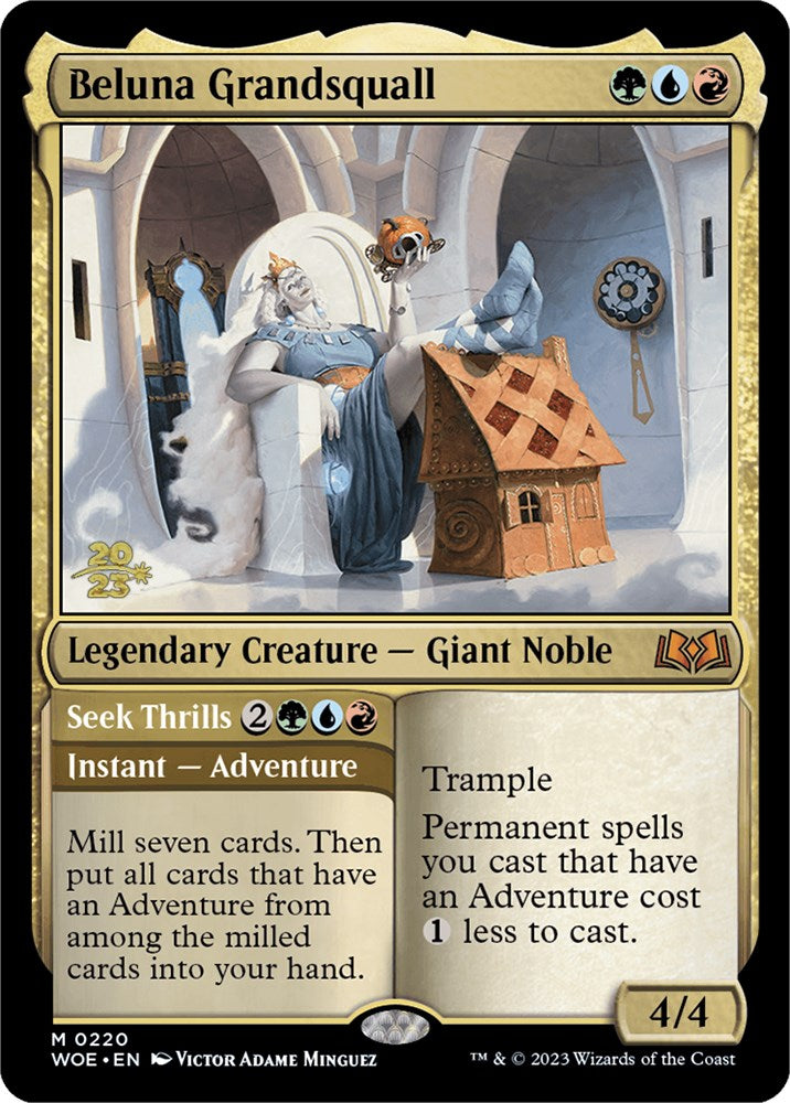 Beluna Grandsquall // Seek Thrills(Promo Pack) [Wilds of Eldraine Promos] | Tacoma Games
