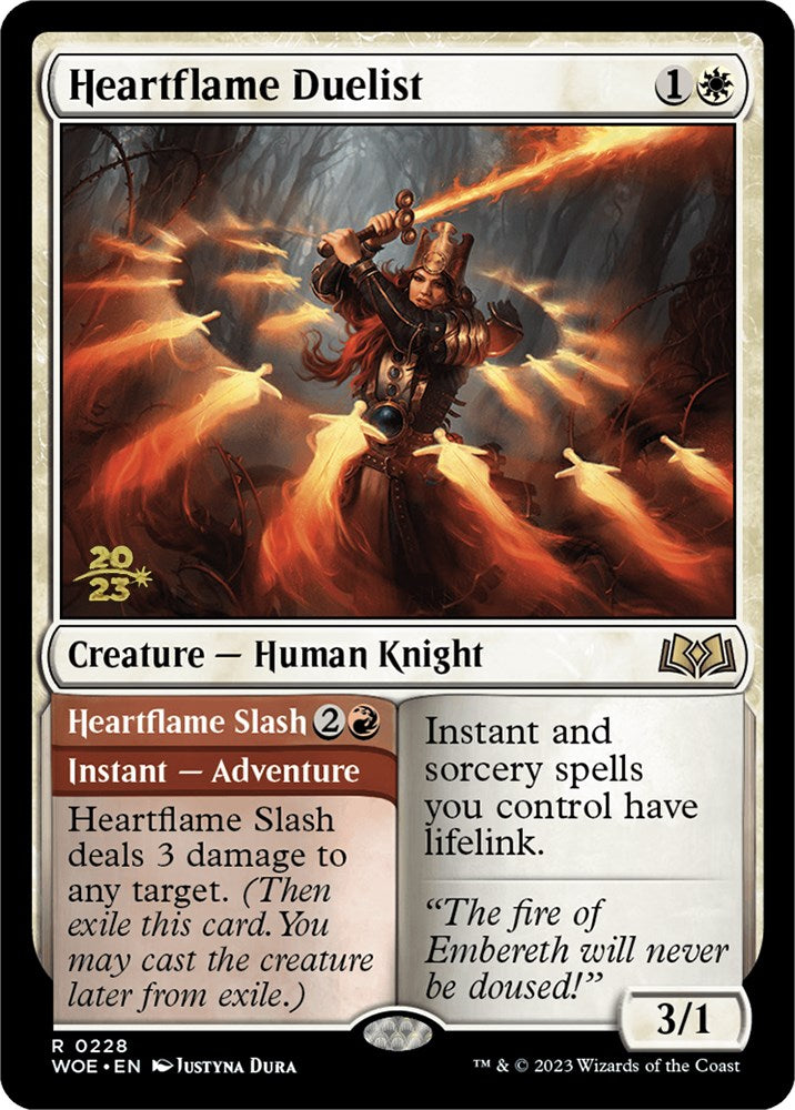 Heartflame Duelist // Heartflame Slash (Promo Pack) [Wilds of Eldraine Promos] | Tacoma Games