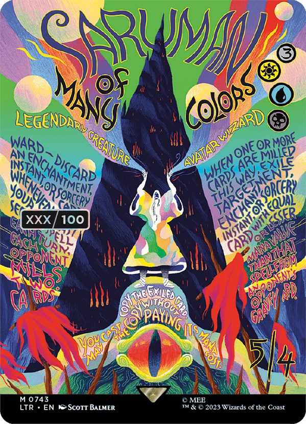 Saruman of Many Colors (Borderless Poster) (Serialized) [The Lord of the Rings: Tales of Middle-Earth] | Tacoma Games