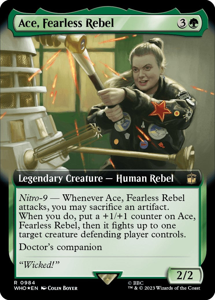 Ace, Fearless Rebel (Extended Art) (Surge Foil) [Doctor Who] | Tacoma Games