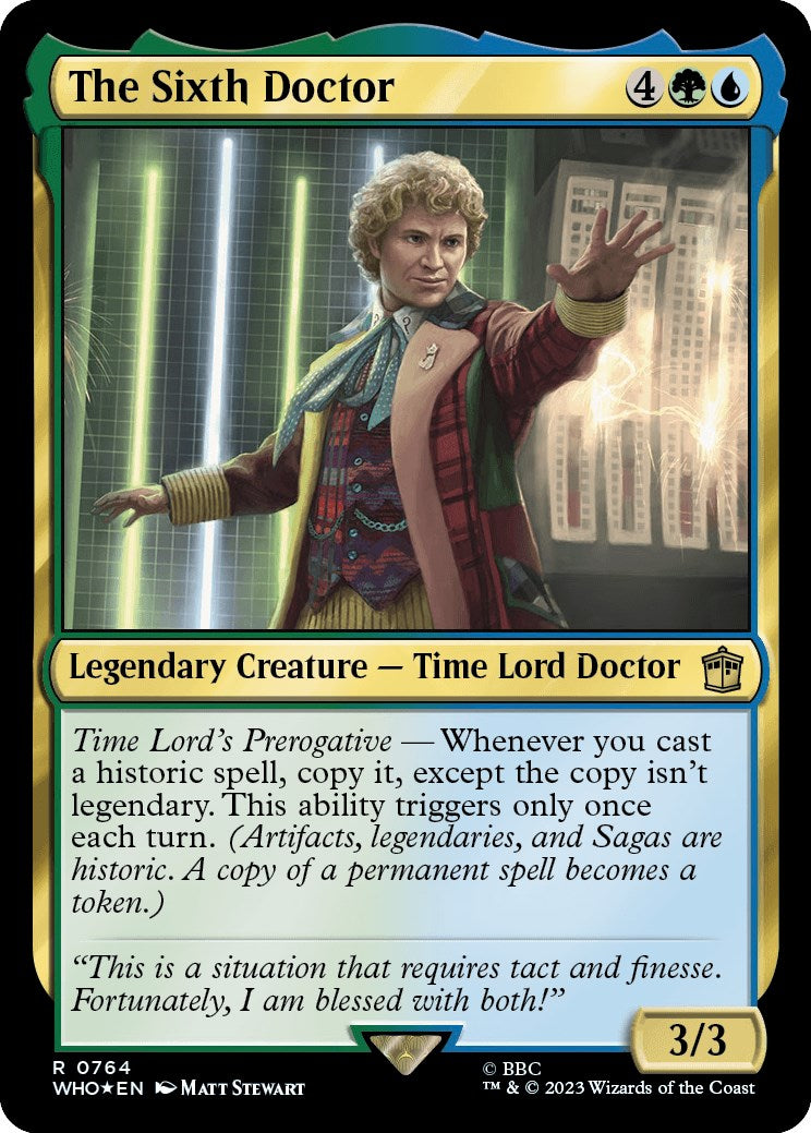 The Sixth Doctor (Surge Foil) [Doctor Who] | Tacoma Games