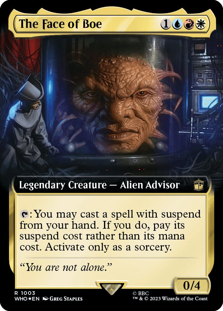 The Face of Boe (Extended Art) (Surge Foil) [Doctor Who] | Tacoma Games