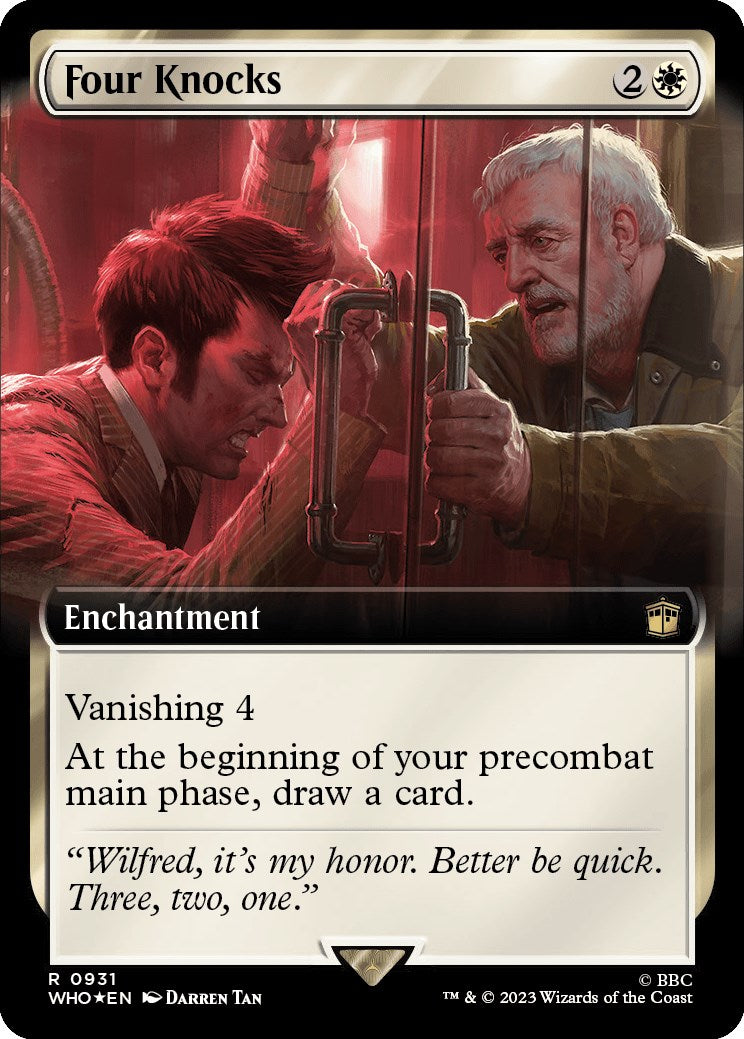 Four Knocks (Extended Art) (Surge Foil) [Doctor Who] | Tacoma Games