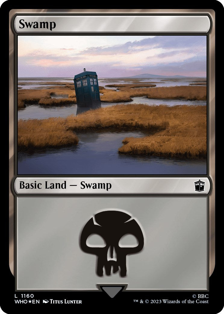 Swamp (1160) (Surge Foil) [Doctor Who] | Tacoma Games