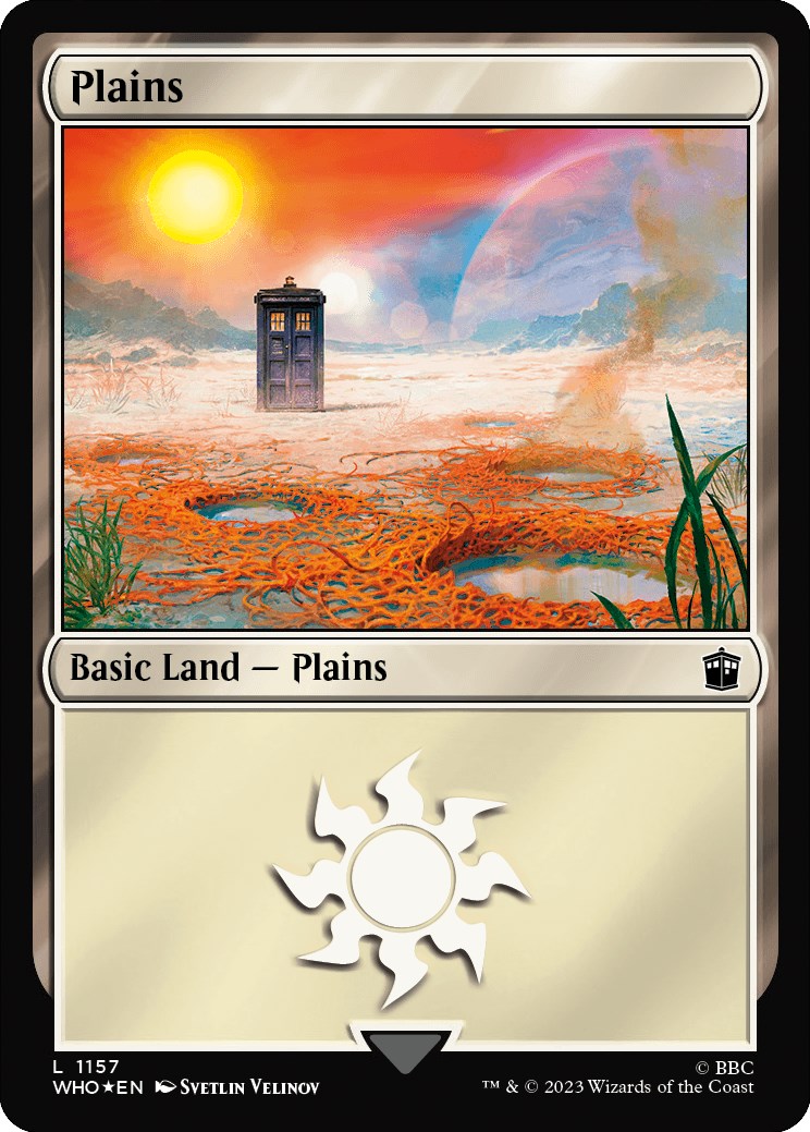 Plains (1157) (Surge Foil) [Doctor Who] | Tacoma Games