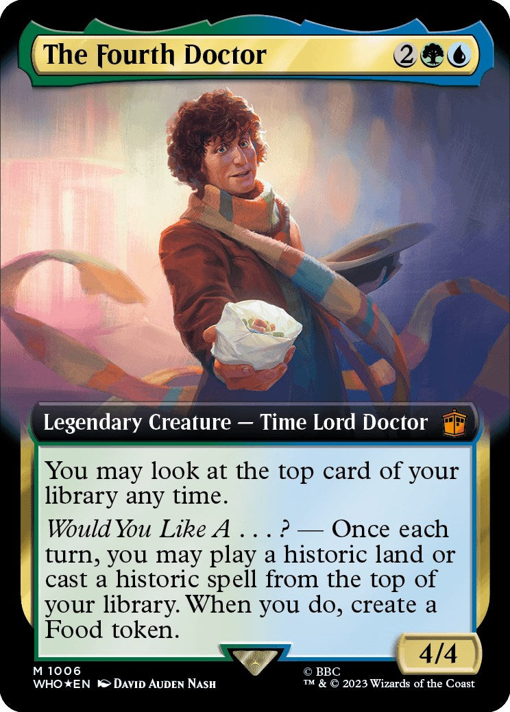 The Fourth Doctor (Extended Art) (Surge Foil) [Doctor Who] | Tacoma Games
