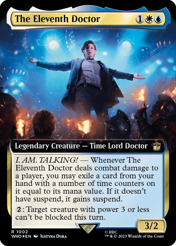 The Eleventh Doctor (Extended Art) (Surge Foil) [Doctor Who] | Tacoma Games