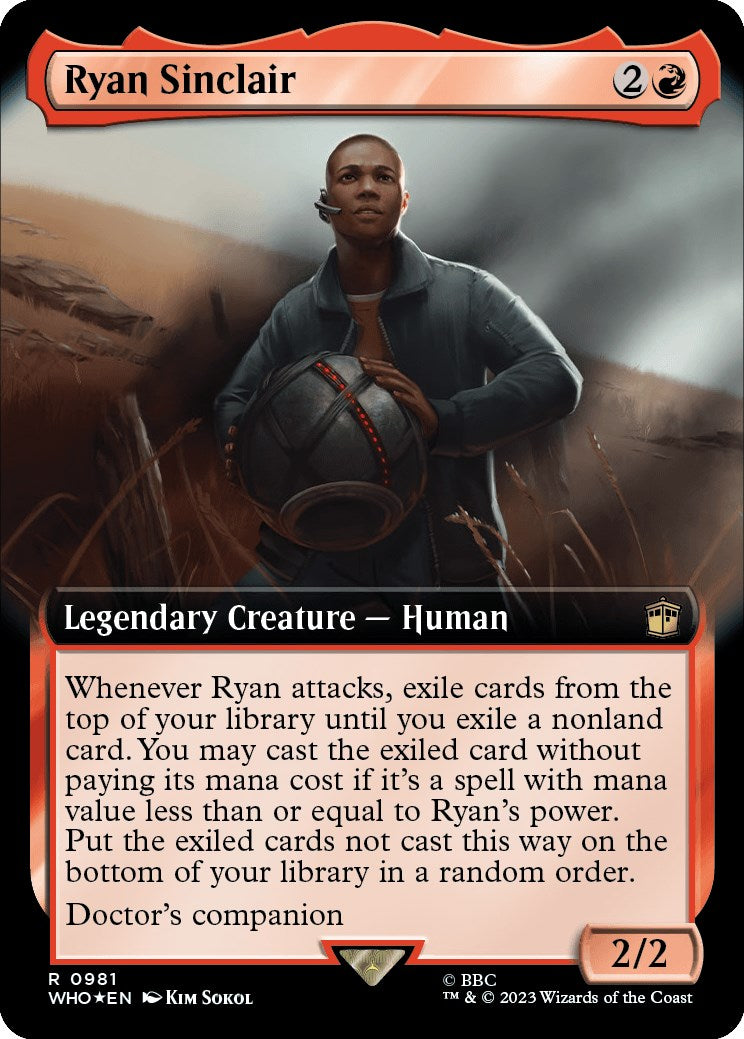 Ryan Sinclair (Extended Art) (Surge Foil) [Doctor Who] | Tacoma Games