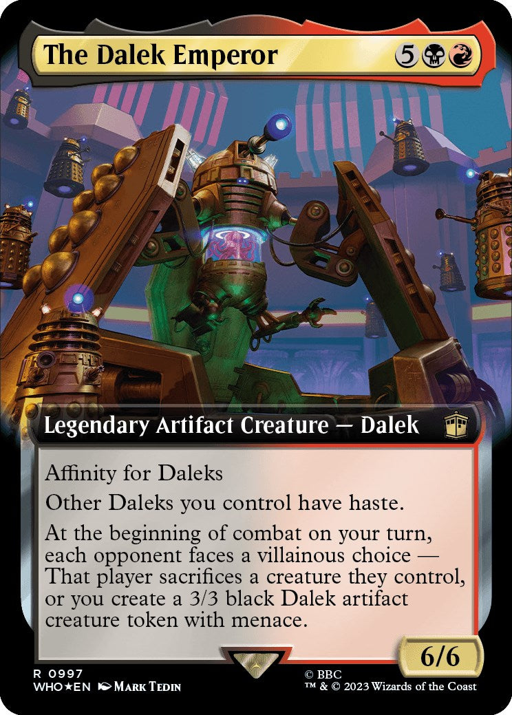 The Dalek Emperor (Extended Art) (Surge Foil) [Doctor Who] | Tacoma Games