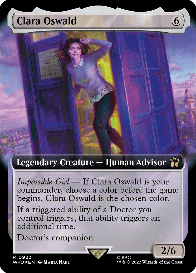 Clara Oswald (Extended Art) (Surge Foil) [Doctor Who] | Tacoma Games