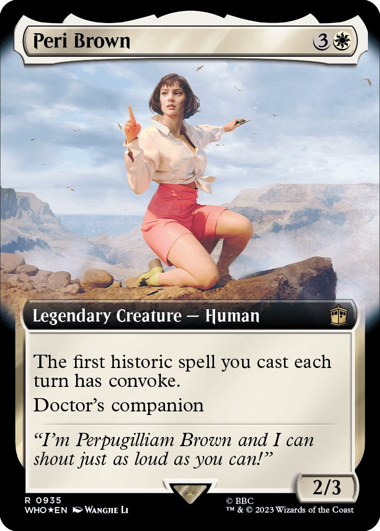 Peri Brown (Extended Art) (Surge Foil) [Doctor Who] | Tacoma Games