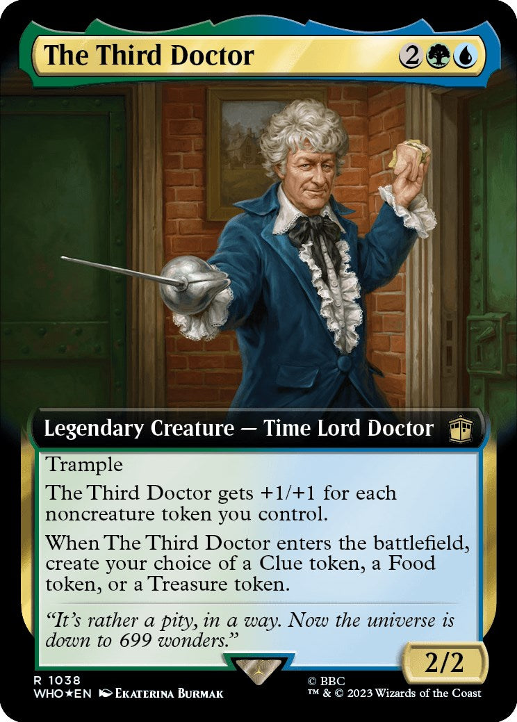 The Third Doctor (Extended Art) (Surge Foil) [Doctor Who] | Tacoma Games