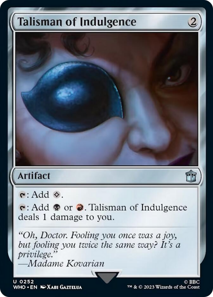 Talisman of Indulgence [Doctor Who] | Tacoma Games