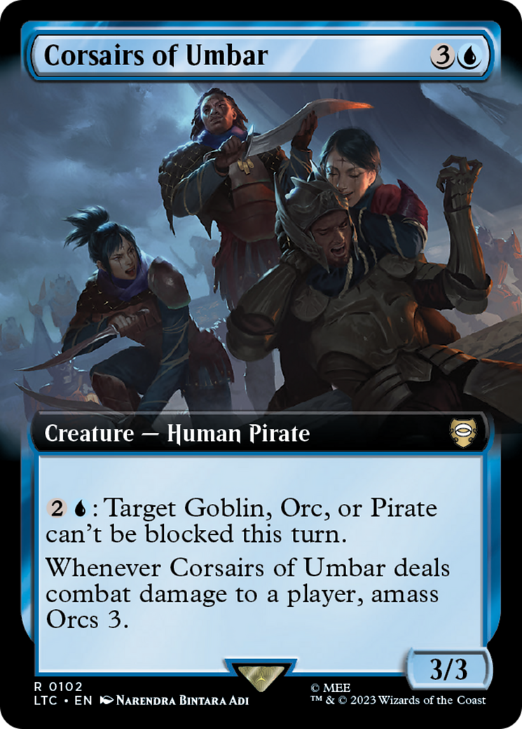 Corsairs of Umbar (Extended Art) [The Lord of the Rings: Tales of Middle-Earth Commander] | Tacoma Games