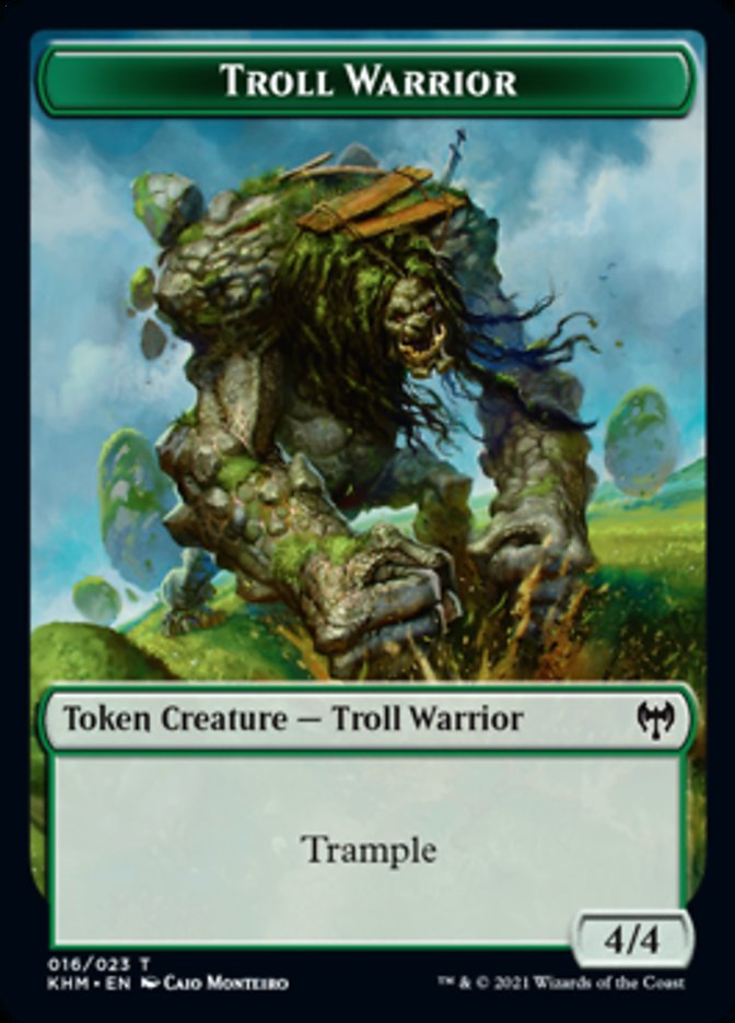 Troll Warrior Token [Kaldheim Tokens] | Tacoma Games