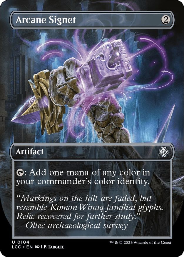 Arcane Signet (Borderless) [The Lost Caverns of Ixalan Commander] | Tacoma Games