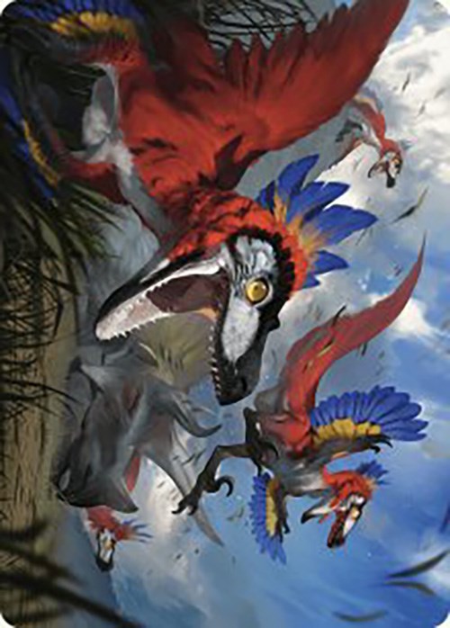 Wrathful Raptors Art Card [The Lost Caverns of Ixalan Art Series] | Tacoma Games